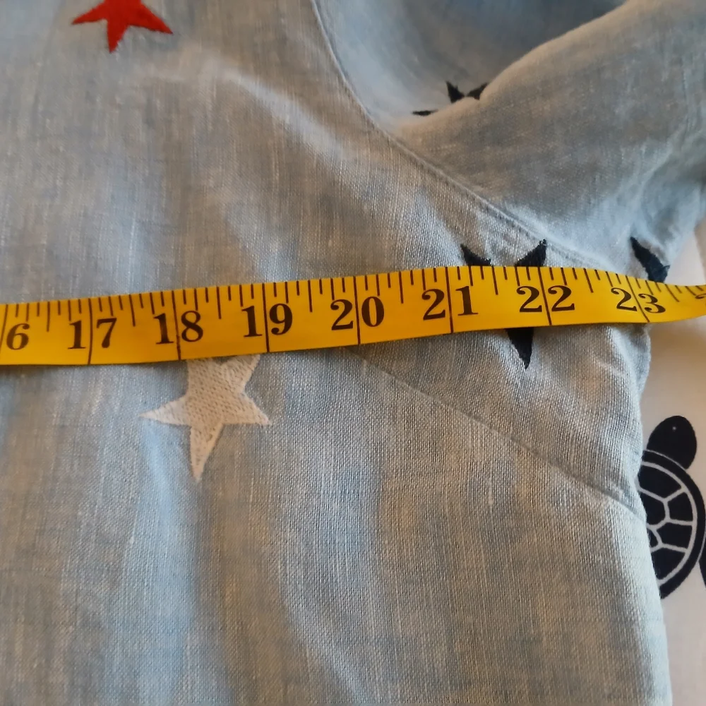 John Mark Light Blue Star Button Down Shirt - Picture 9 of 13